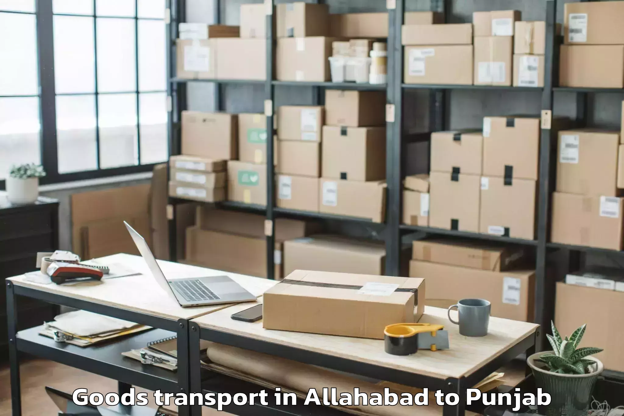 Top Allahabad to Abhilashi University Bathinda Goods Transport Available